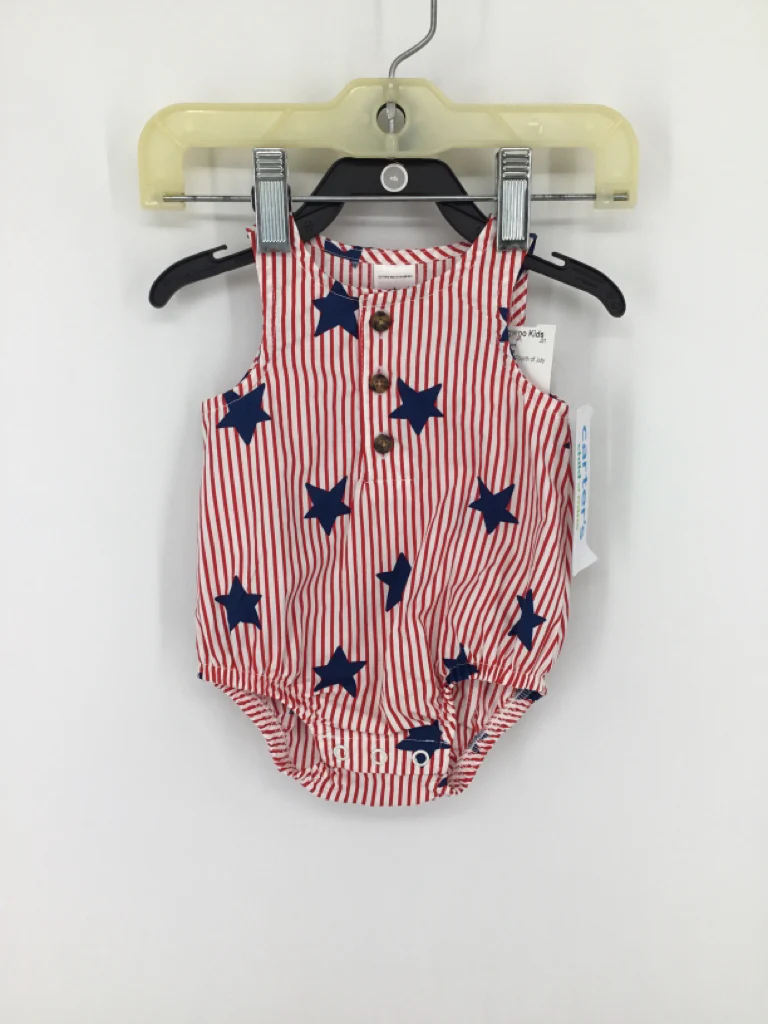 Child of Mine Child Size Newborn Red Stars & Stripes Outfit