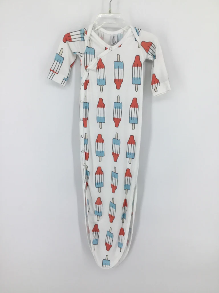 Copper Pearl Child Size Newborn White Stars & Stripes Sleeper