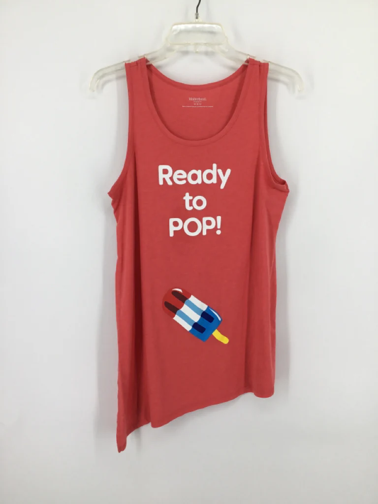 Motherhood Maternity Child Size M Red Stars & Stripes Maternity Tank Top